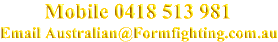 Contact Details - 0418 513 981